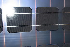 Aufbau eines Solarmoduls mit Solarzellen